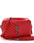 Calfskin Matelasse Monogram Lou Camera Bag Rouge Eros