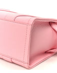 Grained Calfskin Small The Tote Bag Ribbon Pink