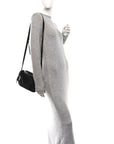 Pebbled Calfskin Small Soho Disco Bag Black