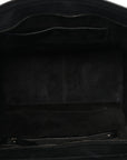 Drummed Calfskin Mini Luggage Black