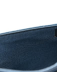 Lambskin Quilted Trendy CC Wallet On Chain WOC Blue