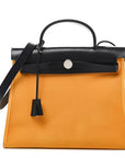 Vache Hunter Toile Herbag Zip 31 PM Jaune D'Or Bleu Izmir