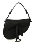 Ultra Matte Calfskin Mini Saddle Bag Black