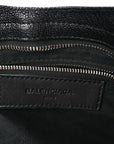 Chevre Silver Metallic Edge Hardware City Black