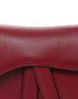 Calfskin Mini Saddle Bag Red