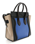 Smooth Calfskin Micro Tri-Color Luggage Indigo