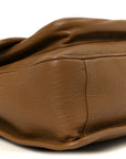 Grained Lambskin Monogram Large Niki Chain Satchel Dark Cork