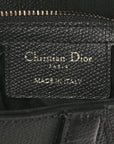 Grained Calfskin Saddle Bag Black