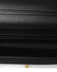 Pearly Caviar Quilted Fit For You Wallet On Chain WOC Black