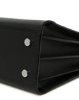 Grained Calfskin Small Sac De Jour Black