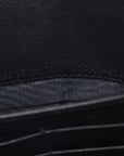 Oblique Saddle Chain Long Wallet Blue