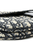 Oblique Saddle Bag Blue