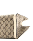 GG Supreme Monogram Medium Padlock Tote White