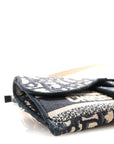 Oblique Slim Saddle Pouch Blue