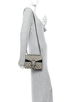 GG Supreme Monogram Mini Dionysus Shoulder Bag Black
