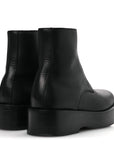 Calfskin Torino Ankle Boots 36 Black