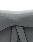 Grained Calfskin Mini Saddle Bag Sky Blue