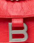 Arena Calfskin Small Crush Chain Bag Tomato Red