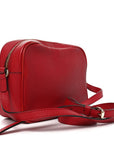 Pebbled Calfskin Small Soho Disco Bag Vibrant Red