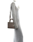 Lambskin Cannage Small My ABCD1OR Lady D1OR Warm Taupe