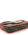 Fabric Jacquard FF 1974 Roma Armor Mini Baguette Tobacco Moro Fuxia Fluo