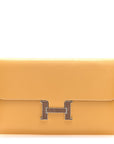 Tadelakt Lizard Constance Long Wallet Sable Cecil