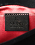 Velvet Matelasse Mini GG Marmont Shoulder Bag Black