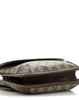 GG Supreme Monogram Web Small Neo Vintage Double Flap Messenger Bag Beige New Acero