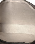 GG Supreme Monogram Textured Dollar Calfskin Web Ophidia Wristlet Shoulder Bag Beige Ebony New Acero