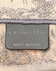Canvas Embroidered Medium D1ORiviera Toile De Jouy Book Tote Gray