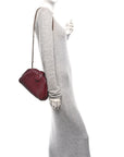Nappa Intrecciato Small The Lauren 1980 Clutch With Chain Barolo