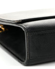 Grain De Poudre Medium Classic Monogram Kate Satchel Black