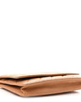 Caviar Quilted Wallet on Chain WOC Beige