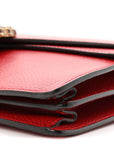 Dollar Calfskin Swarovski Crystal Small Dionysus Shoulder Bag Hibiscus Red