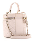 Lambskin Quilted Trendy Vanity Case Lilac