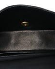 Lambskin Quilted Mini Rectangular Flap Black