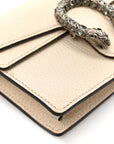 Dollar Calfskin Crystal Super Mini Dionysus Shoulder Bag Mystic White Black Diamond