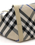 Jacquard Check Festival Tote Lichen