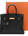 Togo Birkin 30 Black