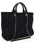 Mixed Fibers Small Deauville Tote Black