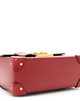 Azalea Calfskin Small Padlock Bamboo Shoulder Bag Romantic Cerise