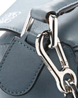 Calfskin Small Puzzle Bag Stone Blue