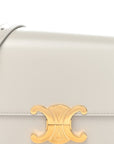 Shiny Calfskin Teen Triomphe Chalk