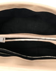Calfskin Y Quilted Monogram Medium Loulou Chain Satchel Nude Powder