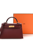 Madame Calfskin Mini Kelly Sellier 20 Rouge H