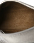 Laminated Lambskin Mini Puzzle Edge Bag Silver