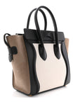 Bullhide Calfskin Nubuck Micro Tri-Color Luggage White Khaki