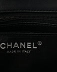 Lambskin Quilted Mini Square Flap Black