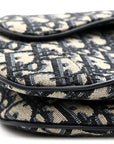 Oblique Mini Saddle Bag Blue