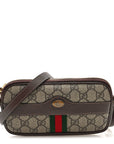 GG Supreme Monogram Web Mini Ophidia GG Bag Brown